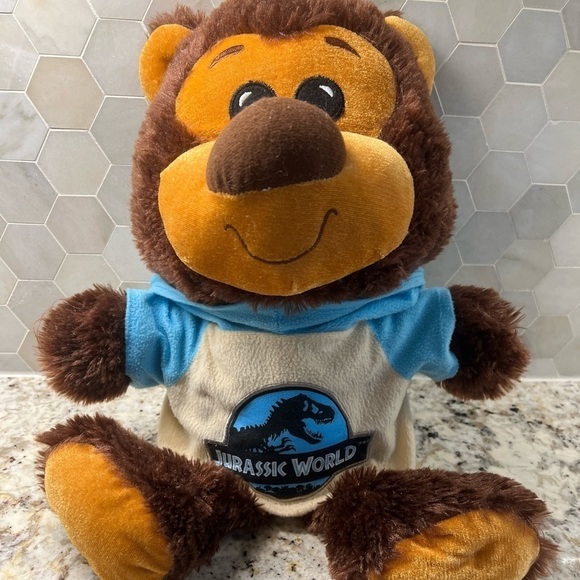 Jurassic World plush 18” teddy bear with hooded T-shirt - Picture 1 of 7